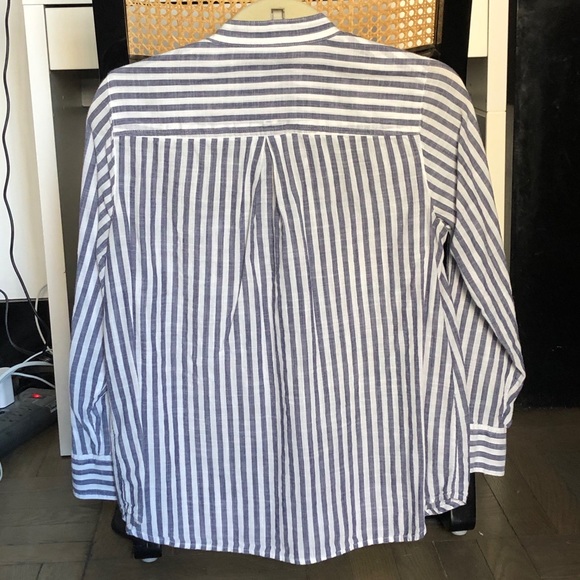 Madewell lace-up striped shirt - Picture 3 of 4